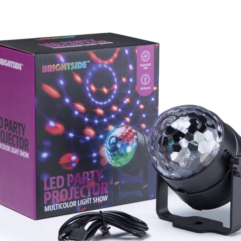 Rotating LED Disco Ball Party Light DJ Stage RGB Projector Working No Box